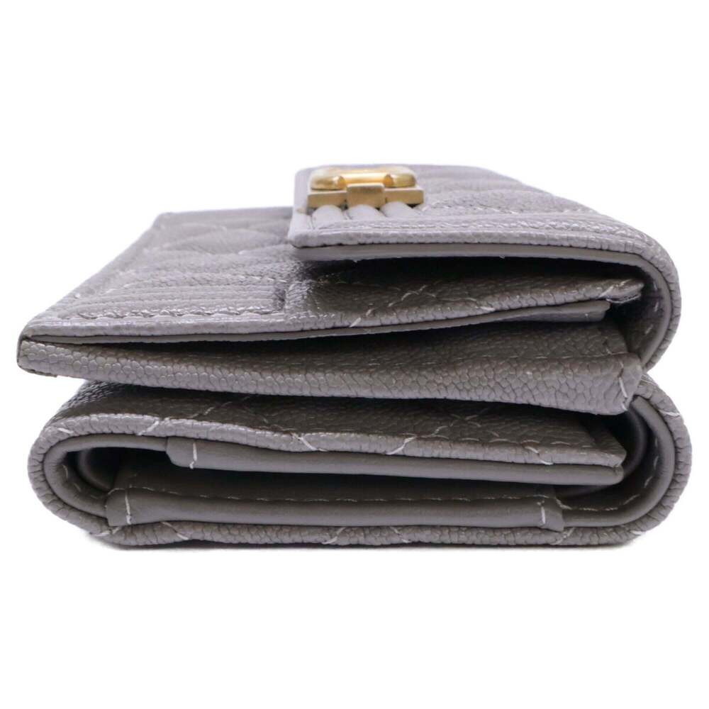 CHANEL Vintage Gray Caviar Leather Wallet - Picture 2 of 9
